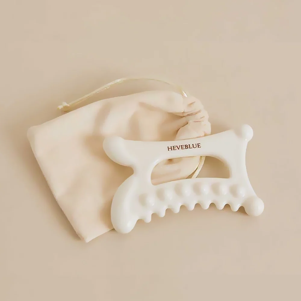 Heveblue Natural White Clay Relaxing Homecare Gua Sha