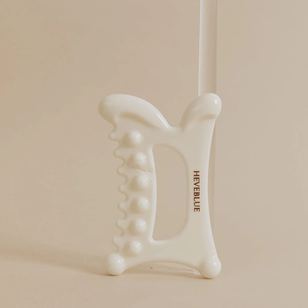 HEVEBLUENaturalWhiteClayPorcelainRelaxingHomeCareGuasha_1